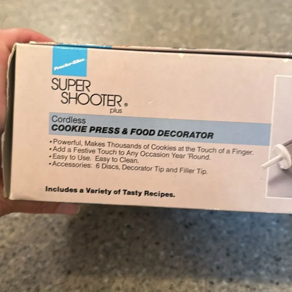 PROCTOR SILEX Vintage Super Shooter Plus Cookie Press & Accessory Kit